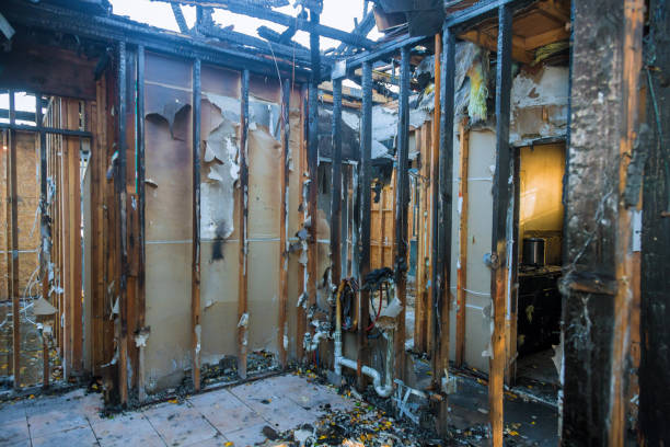 Professional Fire Damage Removal technician working in Perry, FL